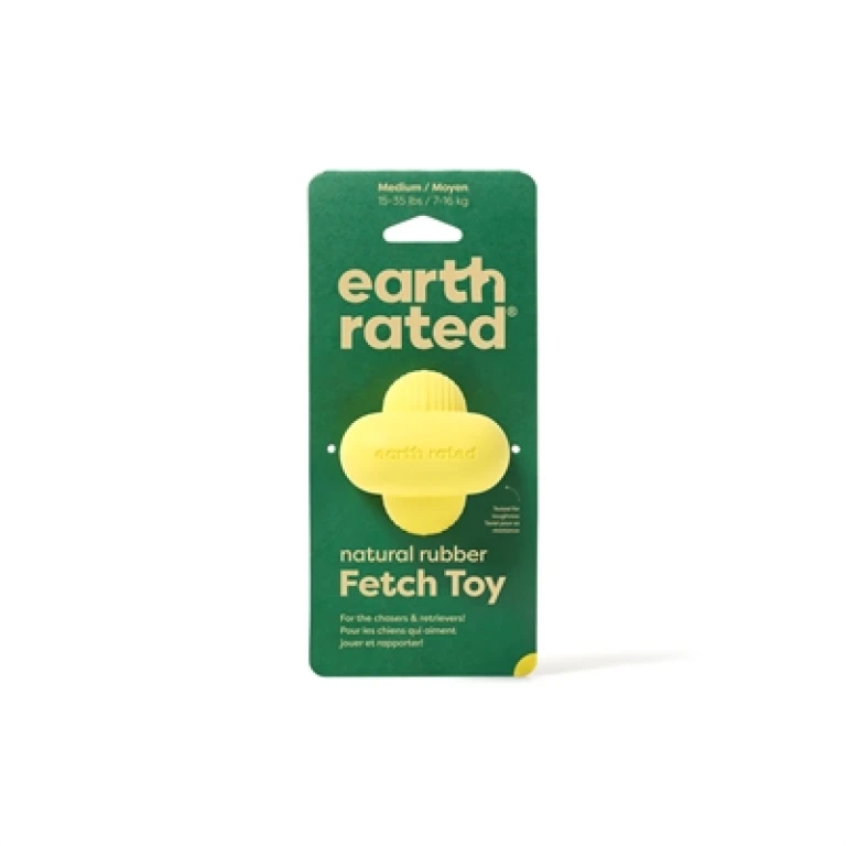 Earth Rated Fetch Toy Rubber hondenspeelgoed - geel - 1 stuk