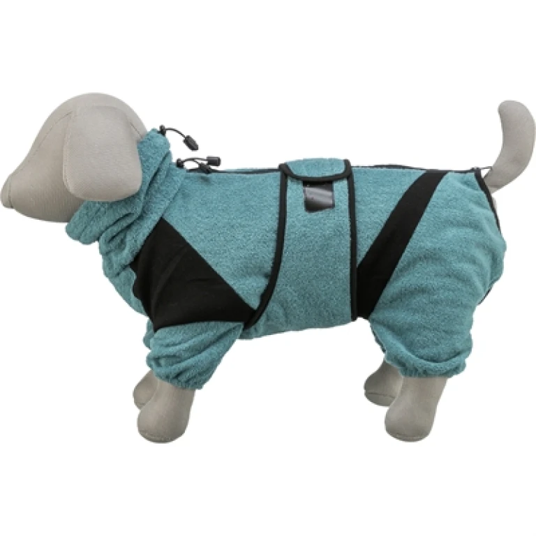Trixie Badjas voor Honden - Petrol - 70 cm - 1 stuk