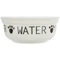 TRIXIE DRINKBAK HOND WATER KERAMIEK WIT / ZWART