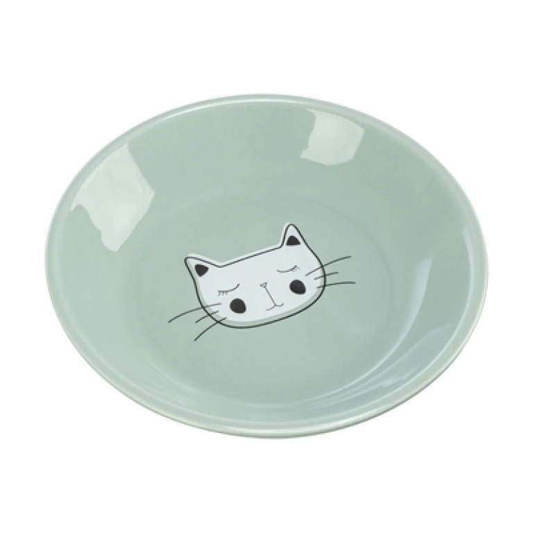 TRIXIE Verhoogde Voer- en Drinkbak voor Katten Keramiek - 1 stuk