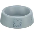 TRIXIE VOERBAK / DRINKBAK HOND DOGS KERAMIEK GRIJSBLAUW