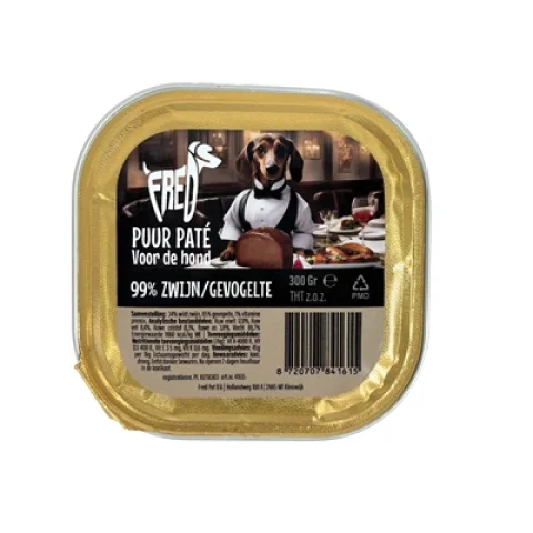 FREDS KUIPJE HOND PUUR WILD ZWIJN / GEVOGELTE
