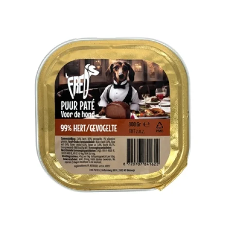 FREDS KUIPJE HOND PUUR HERT / GEVOGELTE