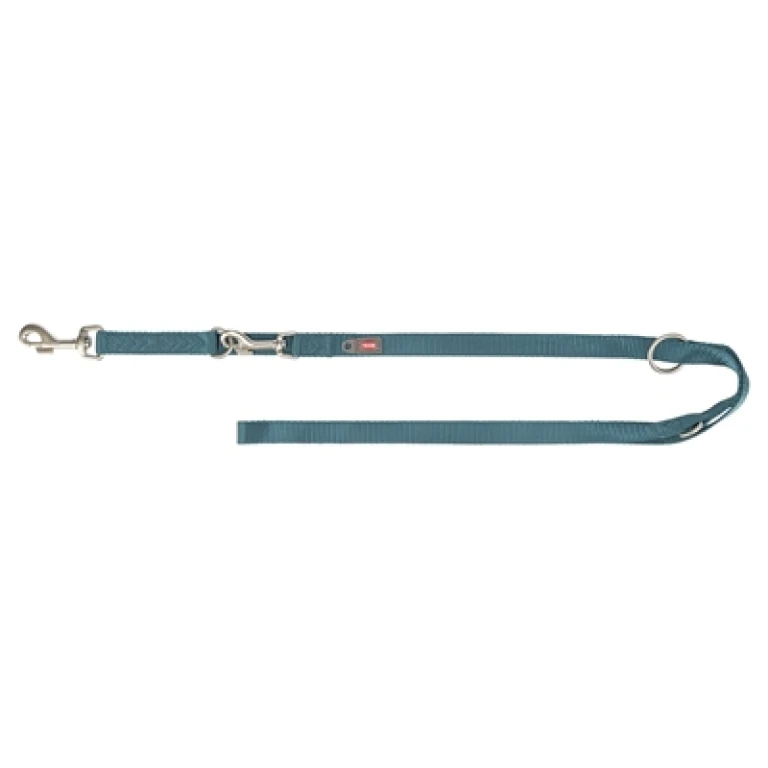 TRIXIE Verstelbare Hondenriem Premium - Petrol Blauw - 1 stuk