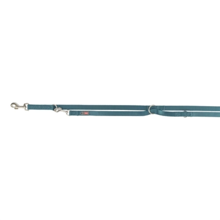 TRIXIE Verstelbare Hondenriem Premium - Petrol Blauw - 1 stuk