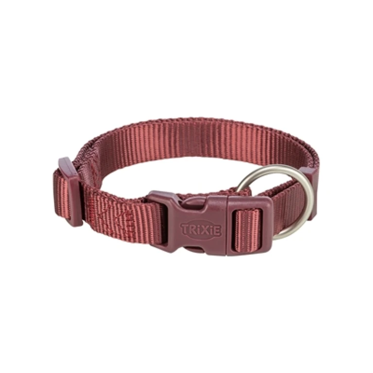 TRIXIE Hondenhalsband Premium Sangria Rood - 22-35 cm - 1 stuk