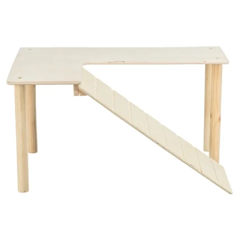 TRIXIE PLATFORM MET HELLING VOOR MUIZEN / HAMSTERS ONBEHANDELD HOUT