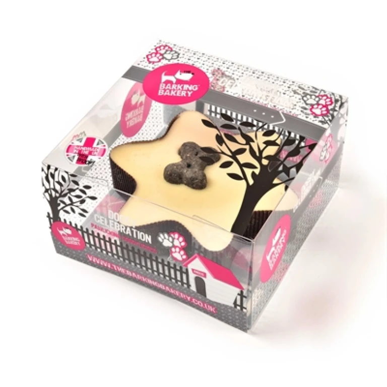 THE BARKING BAKERY MINI ICED WOOFINS VANILLA EN CAROB TRIO ASSORTI