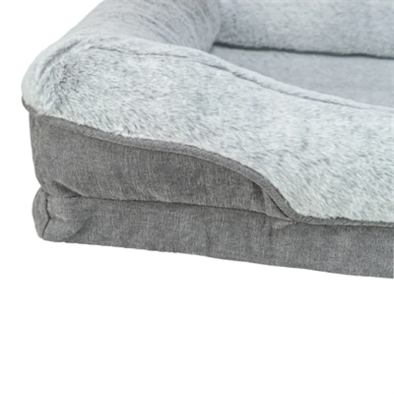 TRIXIE Vital Orthopedische Hondenmand Lino Hoekig Grijs 90x65 cm - 1 stuk