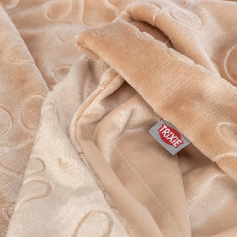 TRIXIE Hondendeken Barry Softpluche Beige - 1 stuk (150x100 cm)