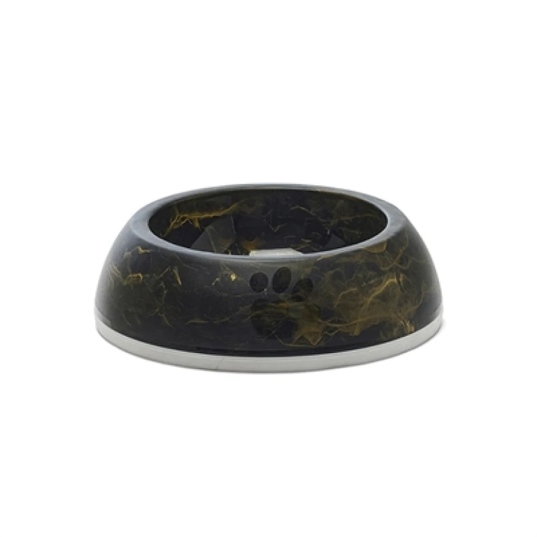 Savic Voerbak Delice Marble Zwart/Goud 0,3L - 1 stuk
