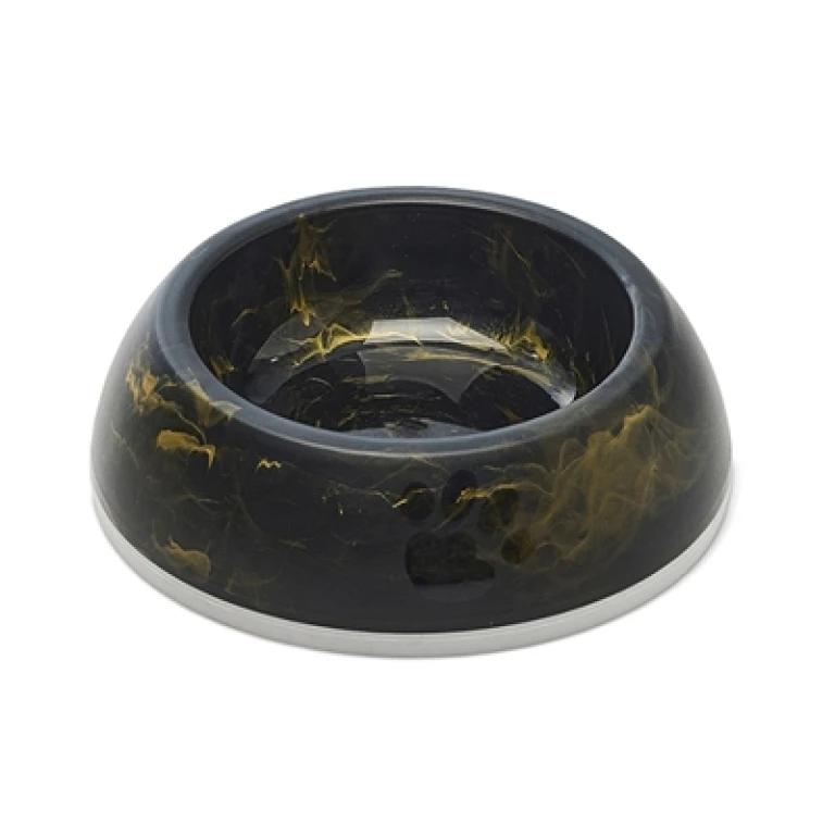 Savic Voerbak Delice Marble Zwart/Goud 0,3L - 1 stuk