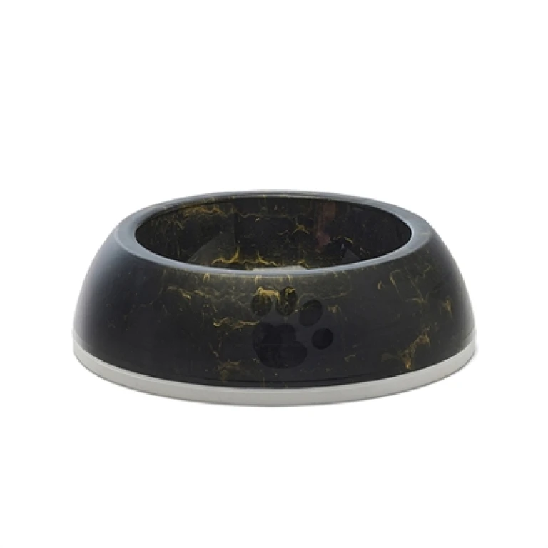 Savic Voerbak Delice 2 Marble Zwart/Goud - 1 stuk