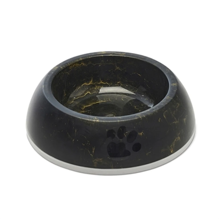 Savic Voerbak Delice 2 Marble Zwart/Goud - 1 stuk