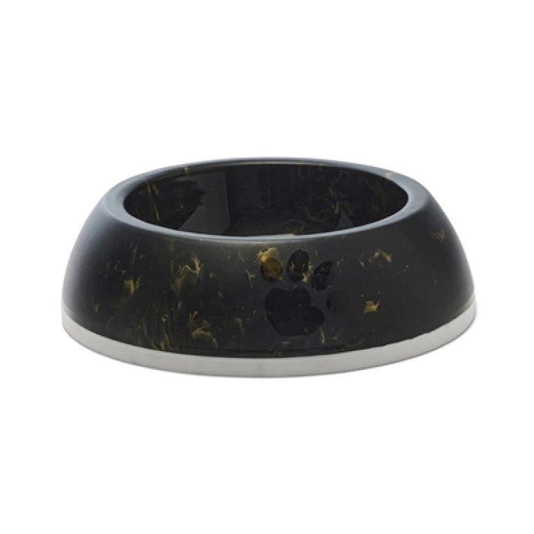 Savic Voerbak Delice 3 Marble Zwart/Goud - 1 stuk