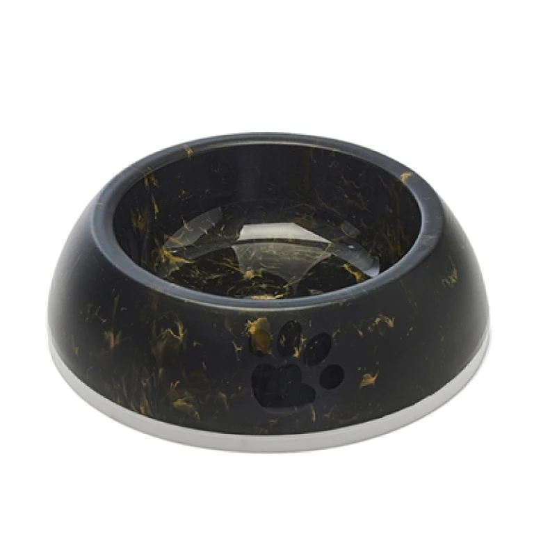 Savic Voerbak Delice 3 Marble Zwart/Goud - 1 stuk