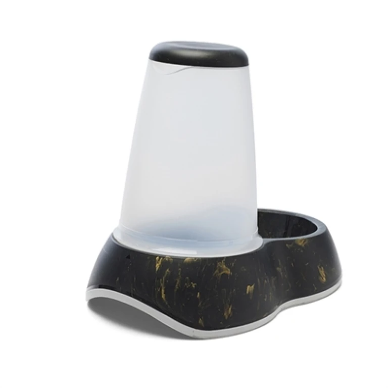 Savic Loop Marble Drinkbak voor Honden - Zwart/Goud - 1 stuk