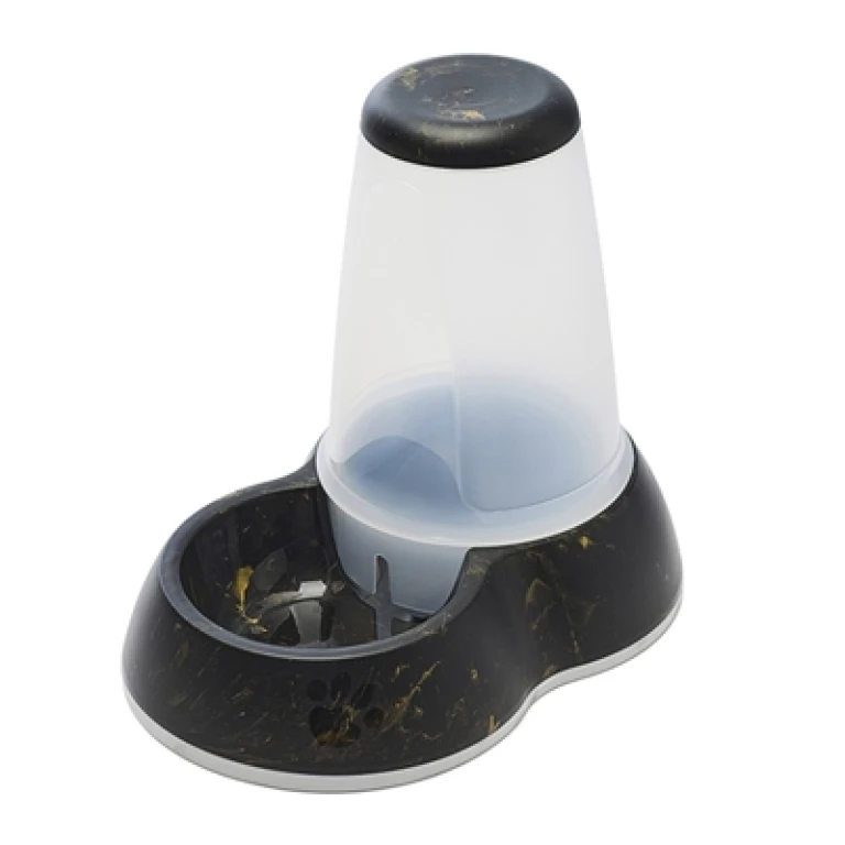 Savic Loop Marble Drinkbak voor Honden - Zwart/Goud - 1 stuk
