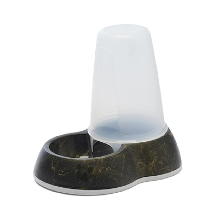SAVIC Loop Marble Voerdispenser Zwart/Goud - 1 stuk