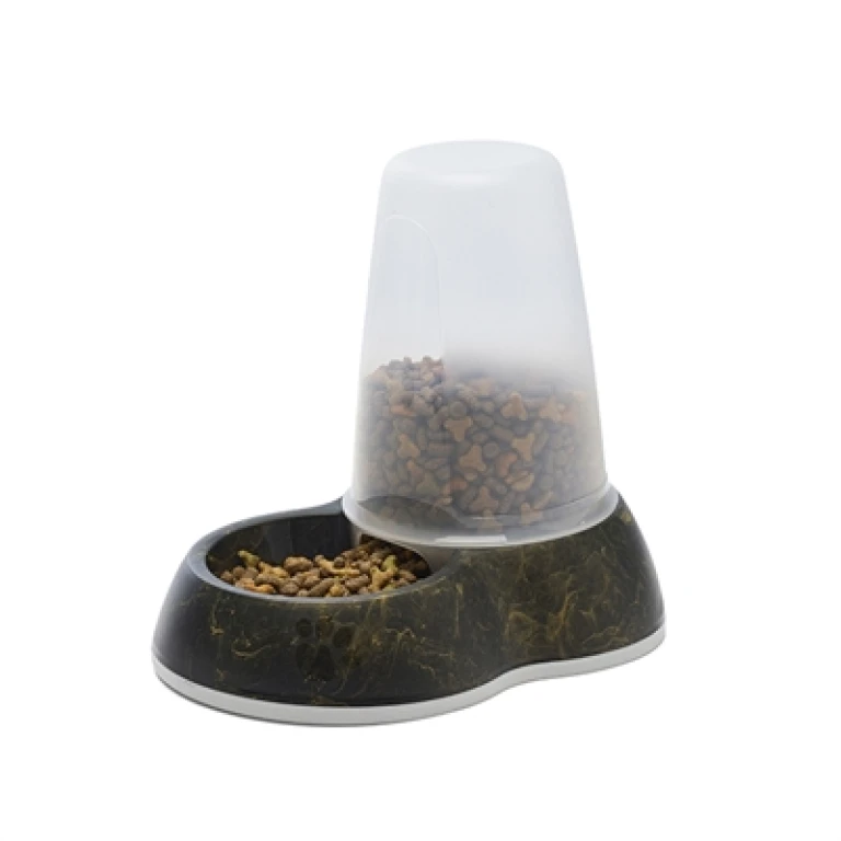 SAVIC Loop Marble Voerdispenser Zwart/Goud - 1 stuk