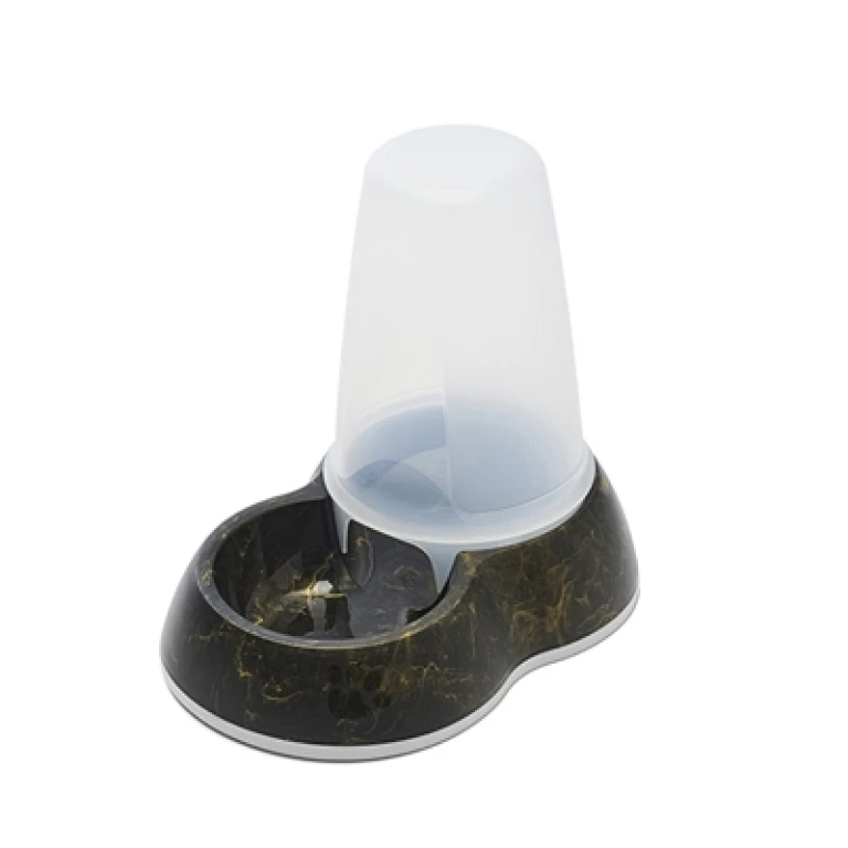 SAVIC Loop Marble Voerdispenser Zwart/Goud - 1 stuk
