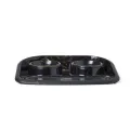 SAVIC BUTLER VOERBAK EN DRINKBAK MET PLATEAU MARBLE ZWART / GOUD