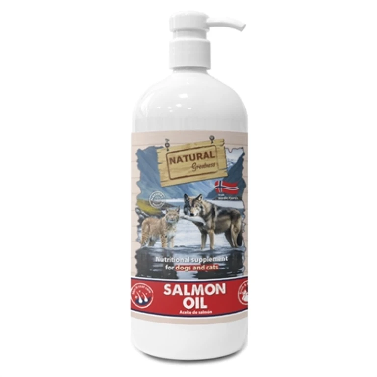 Voedingssupplement Zalmolie voor Hond en Kat - 1 stuk (1,0 L)
