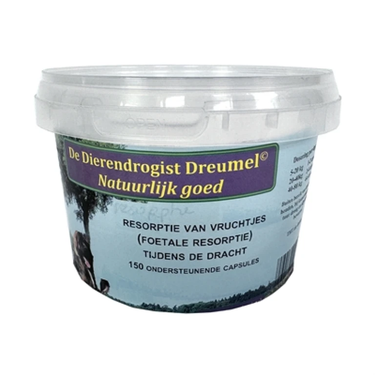 Hond Voedingssupplement Foetale Resorptie 150 capsules