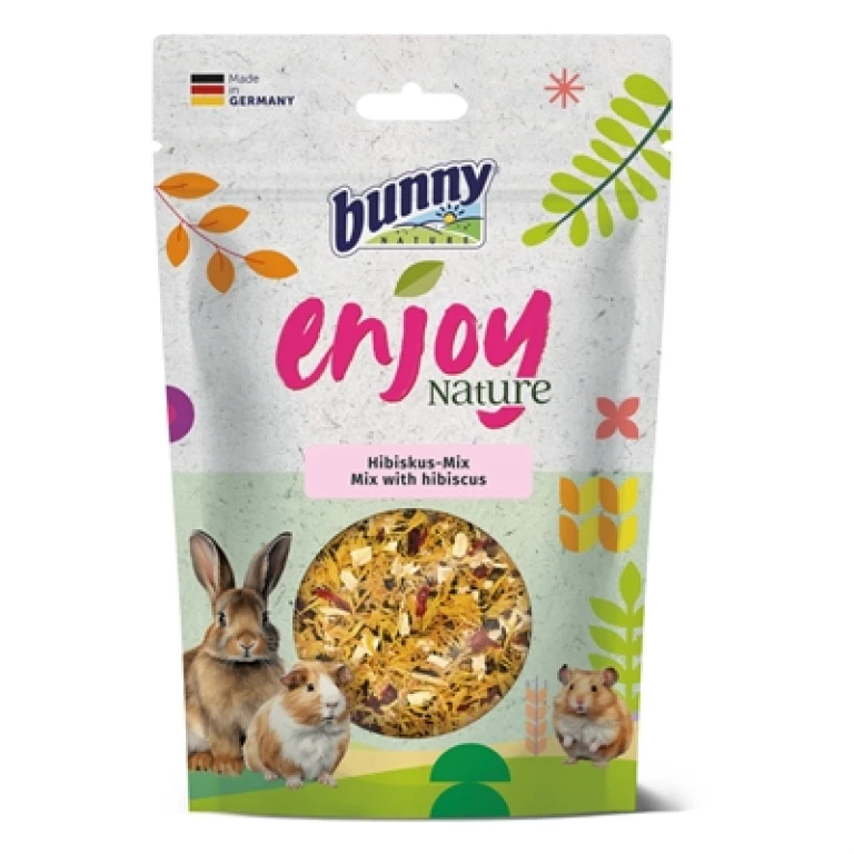 Knaagdiersnack Bunny Nature EnjoyNature Mix met Hibiscusbloesems 1 stuk