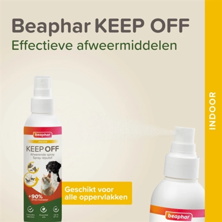 Beaphar Keep Off Spray Indoor voor Kat en Hond - 1 stuk