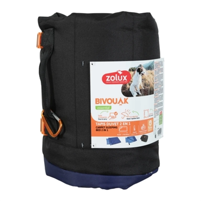 Zolux Bivouak Hondendeken & Slaapzak 2-in-1 Blauw - 1 stuk