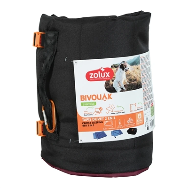 Zolux Bivouak Hondendeken & Slaapzak 2-in-1 Rood - 1 stuk