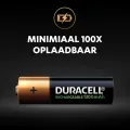Duracell oplaadbare batterij plus AA A4 1300mAh