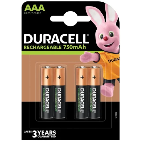 Duracell oplaadbare batterij plus AAA A4 750mAh - 81485106