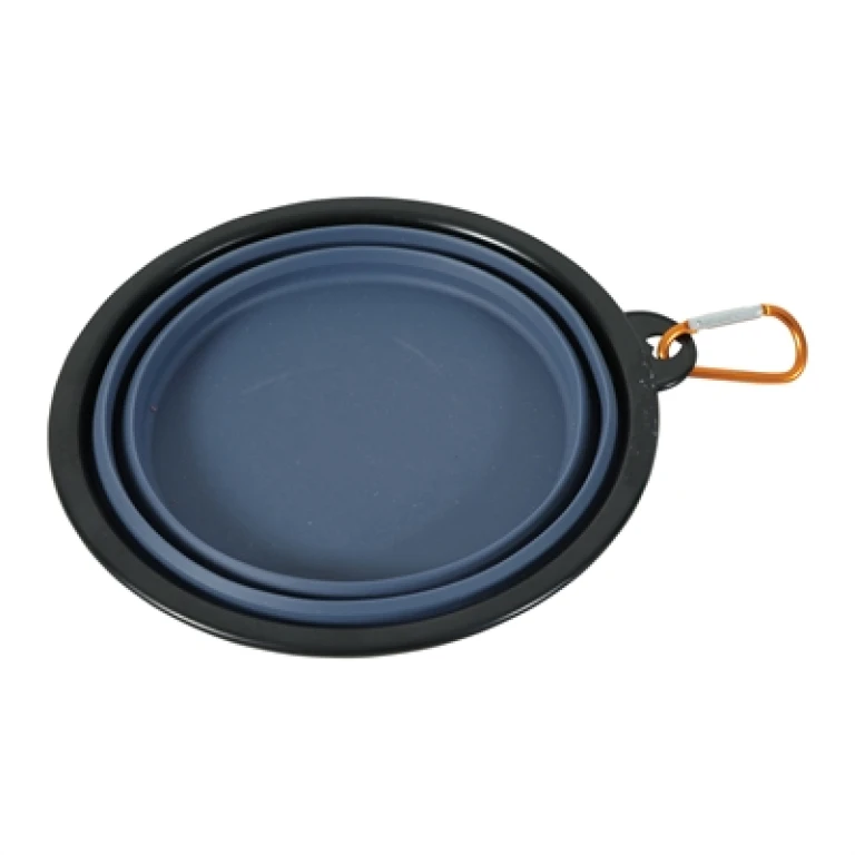 ZOLUX Bivouak opvouwbare voerbak siliconen blauw - 1 stuk
