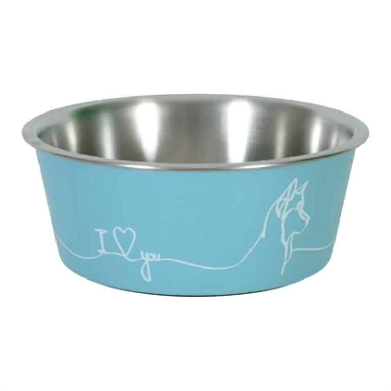Zolux Love Voerbak voor Honden Blauw 400 ml - 1 stuk