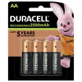 Duracell oplaadbare batterijen NiMH AA 2500mAh - set van 4