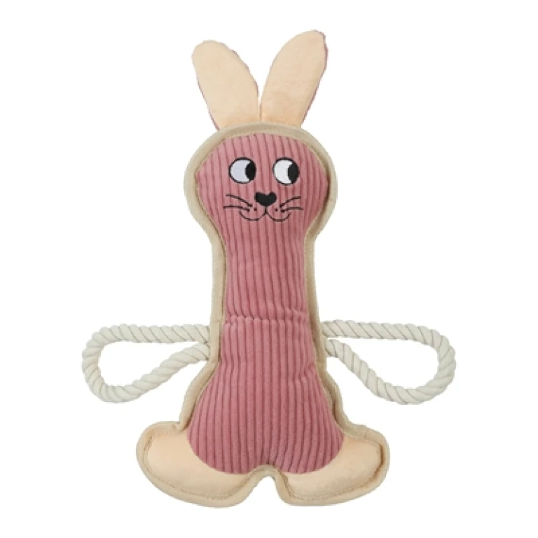 Zolux Buddy Konijn Pluche Hondenspeeltje - Roze - 1 stuk