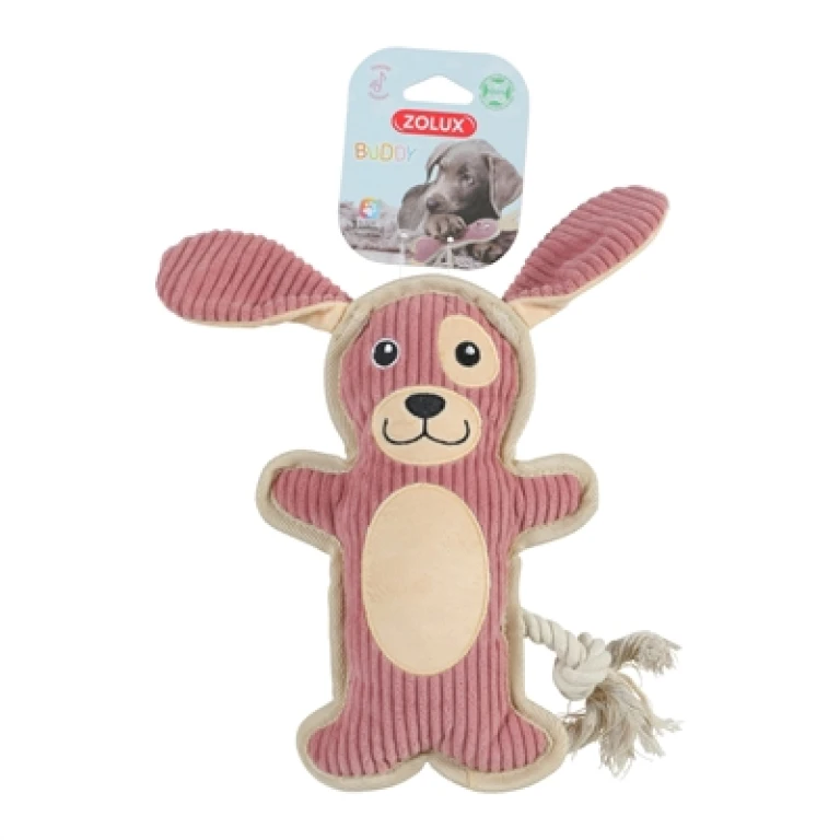 ZOLUX Buddy Pluche Hondenspeeltje Roze - 1 stuk