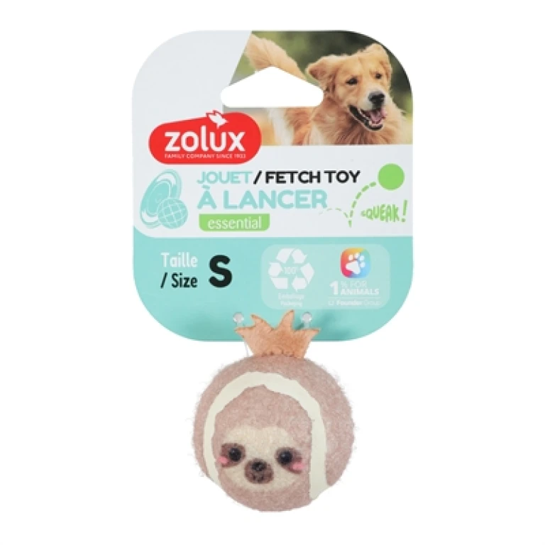 Zolux Tennisbal Luiaard voor kleine honden - 1 stuk