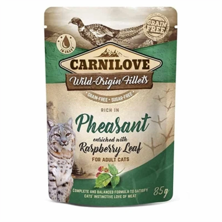 Carnilove Natvoer Fazant voor Kat - Set van 24 x 85 gr