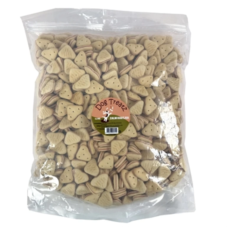 Hondensnacks Zalm Hartjes 2,5 kg (1 stuk)