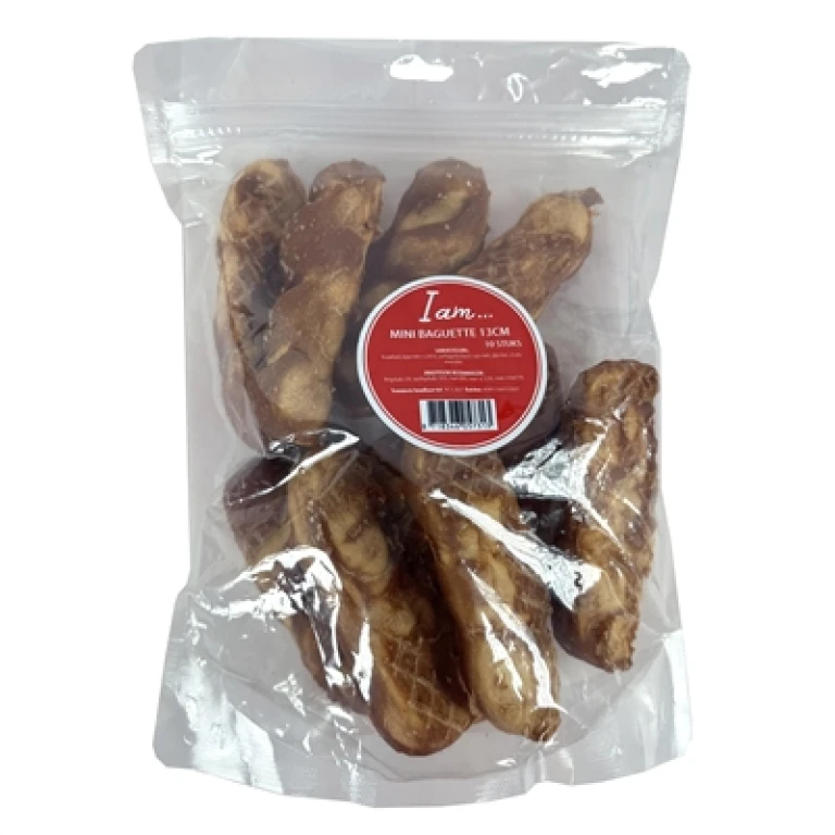 I AM Mini Baguette Hondenhondenbot met Rund en Kip - set van 10