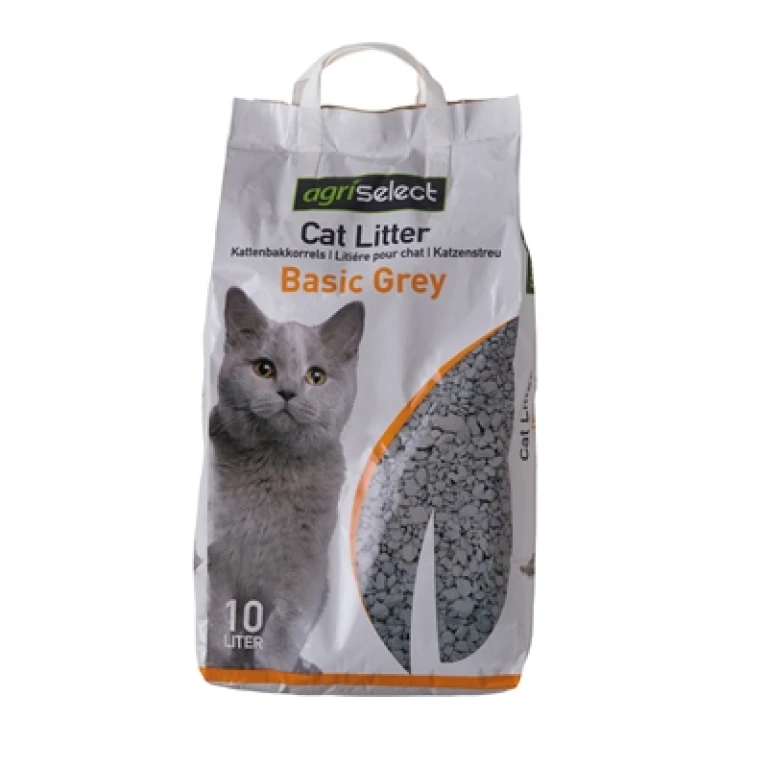 Agriselect Kattenbakvulling Basic Grey 10 liter