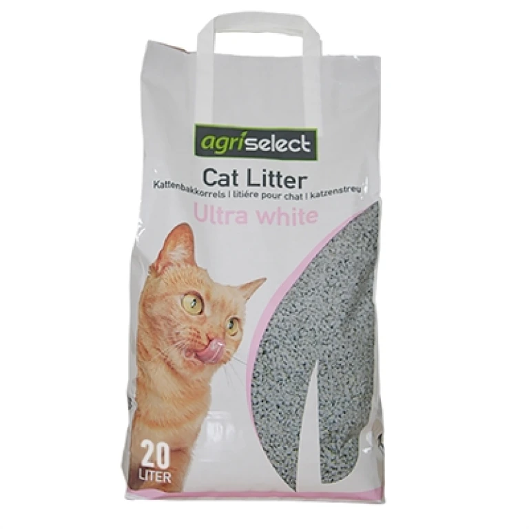 Agriselect Kattenbakvulling Ultra White 20 liter
