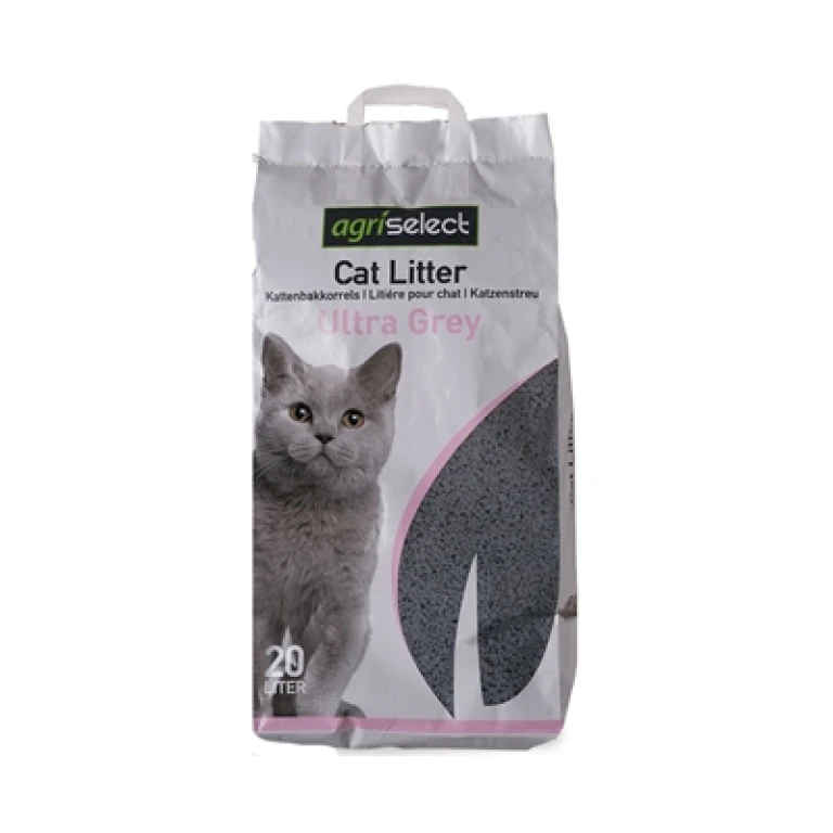 Agriselect Kattenbakvulling Ultra Grey Grijs 20 liter