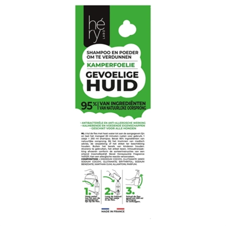 HERY Shampoo Poeder Sensitive voor Gevoelige Huid - 1 stuk