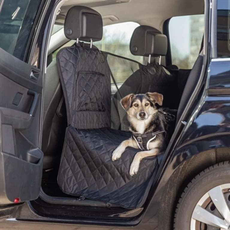 TRIXIE Hond Auto Beschermhoes Achterbank Zwart 160x160 cm - 1 stuk