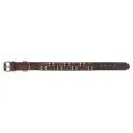 Trixie Rivet Rustic Hondenhalsband Vetleer Donkerbruin XL - 1 stuk