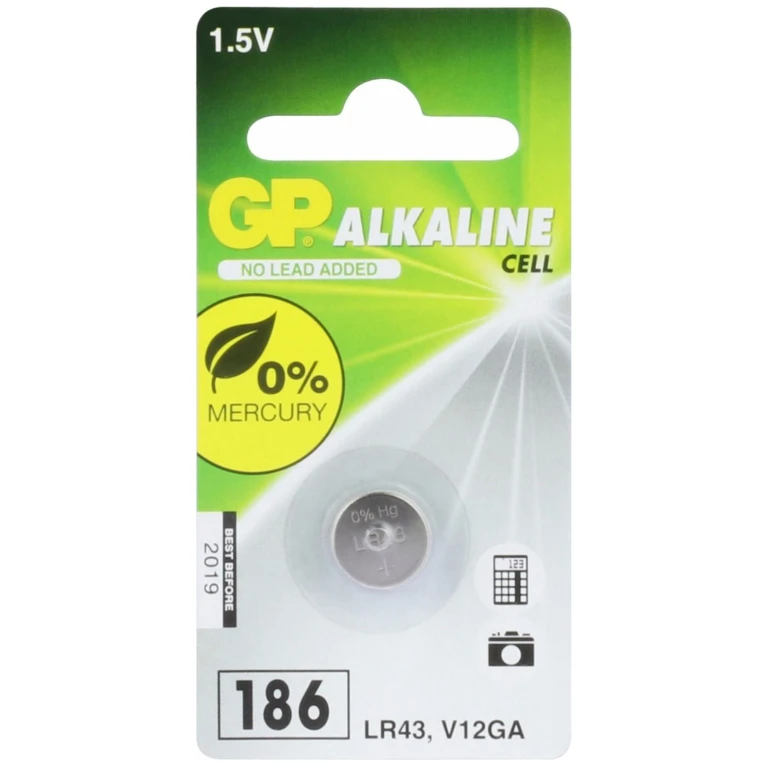 GP Knoopcel Alkaline LR43 - 1 stuk